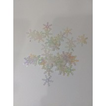 Пайетки "Снежинки" 1,2 см, цв. хамелеон, цена за 10 гр